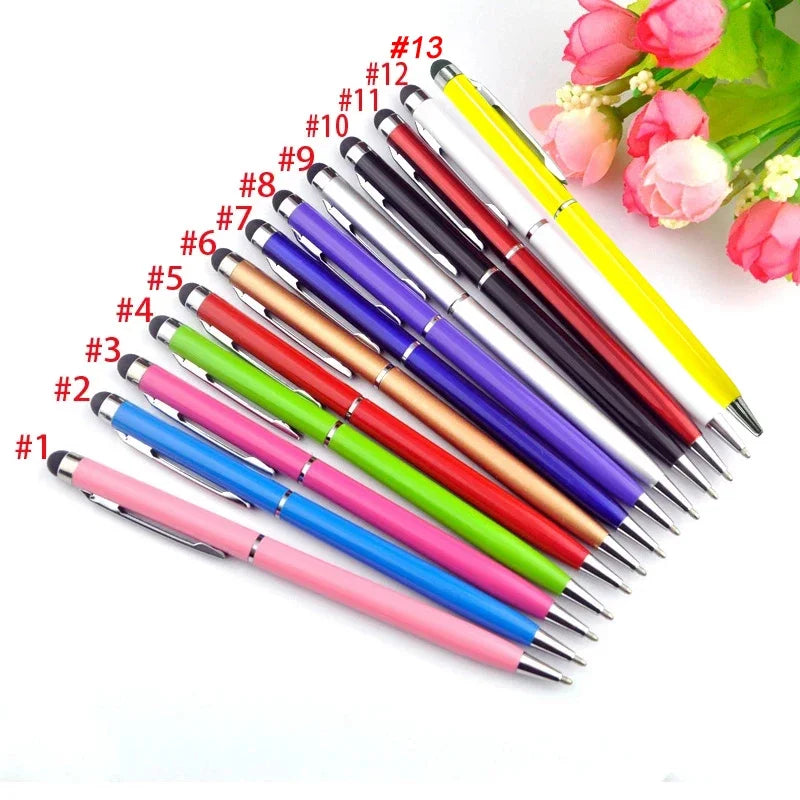 2-in-1 Metal Stylus Ballpoint Pens Set