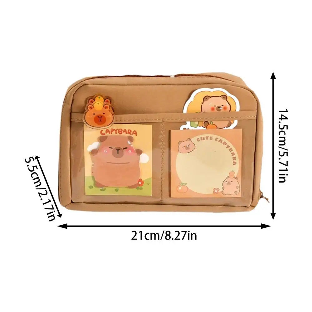 Cute Capybara Student Stationery Set
