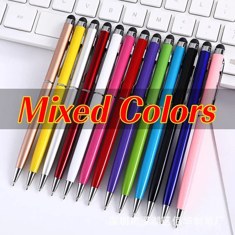 2-in-1 Metal Stylus Ballpoint Pens Set