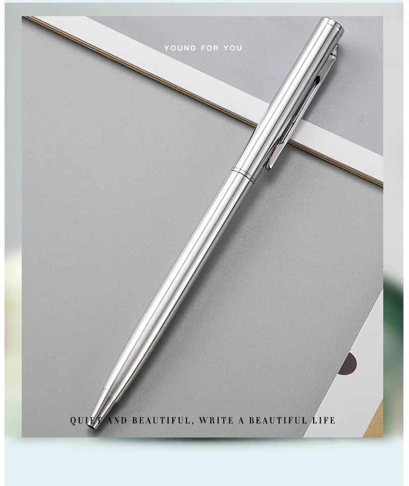 Rose Gold Engraved Metal Ballpoint Pens